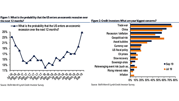 U.S. Recession Probability - BofA Survey