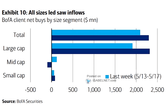 Net Buys by Size Segment