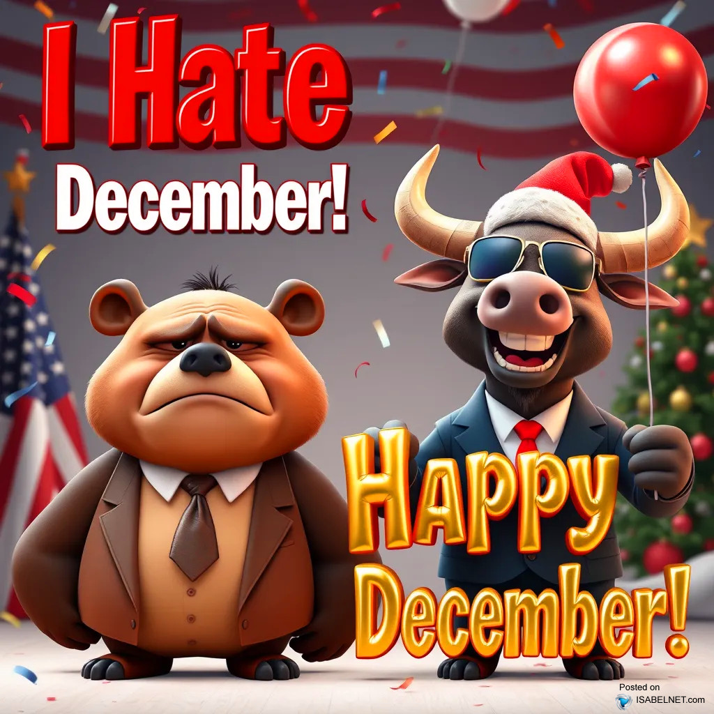 ISABELNET Cartoon of the Day - I Hate December! vs. Happy December!