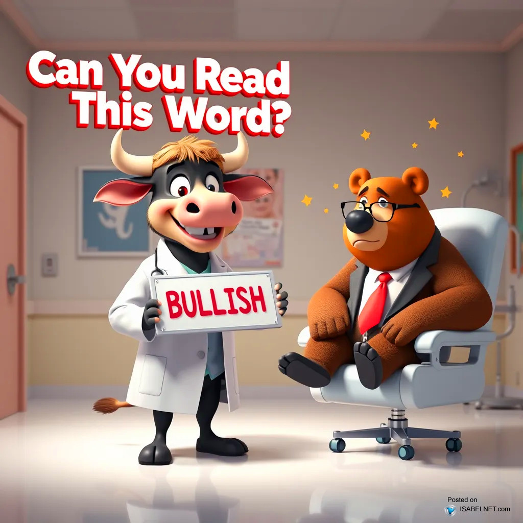 ISABELNET Cartoon of the Day - Bullish, Can You Read This Word?