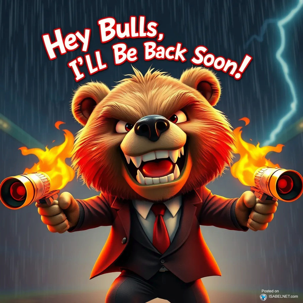 ISABELNET Cartoon of the Day - Hey Bulls, I'll Be Back Soon!