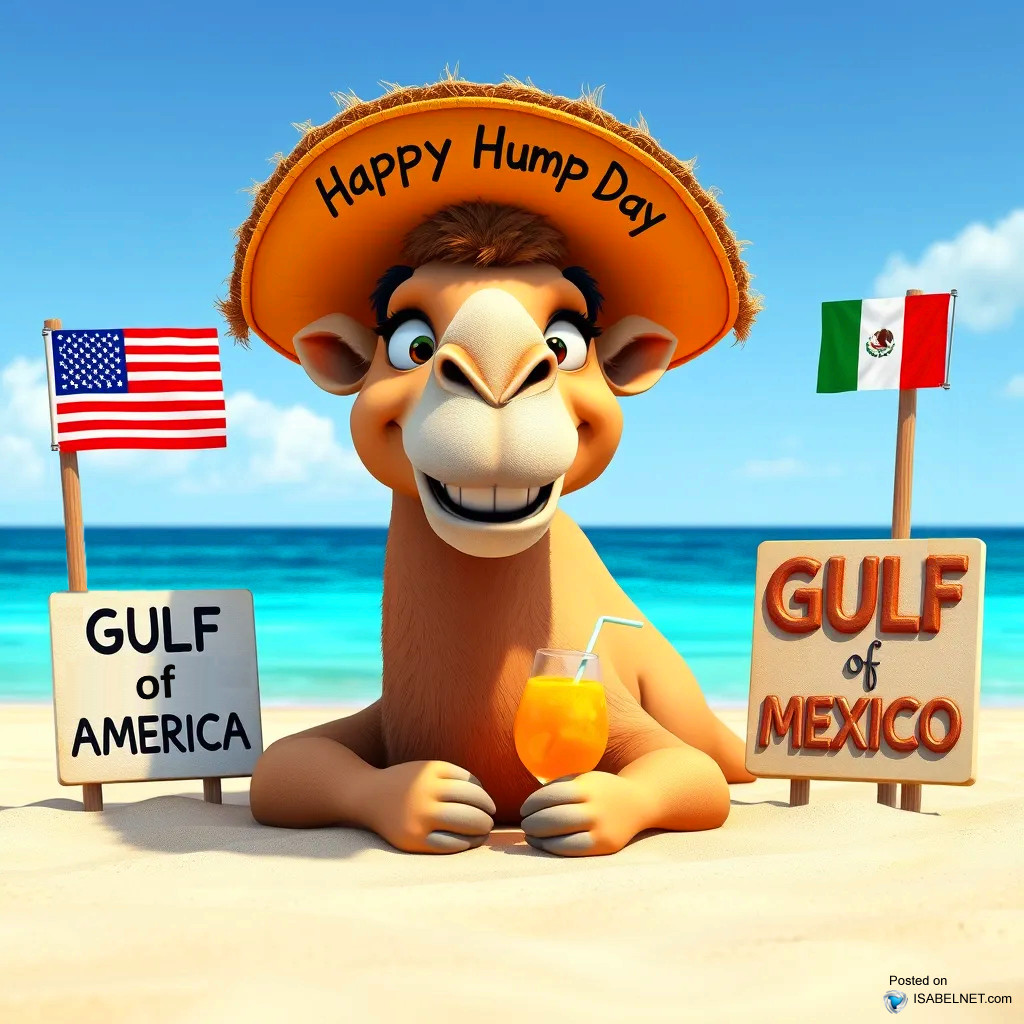 ISABELNET Cartoon of the Day - "Gulf of America" vs. "Gulf of Mexico", Happy "Hump" Day!