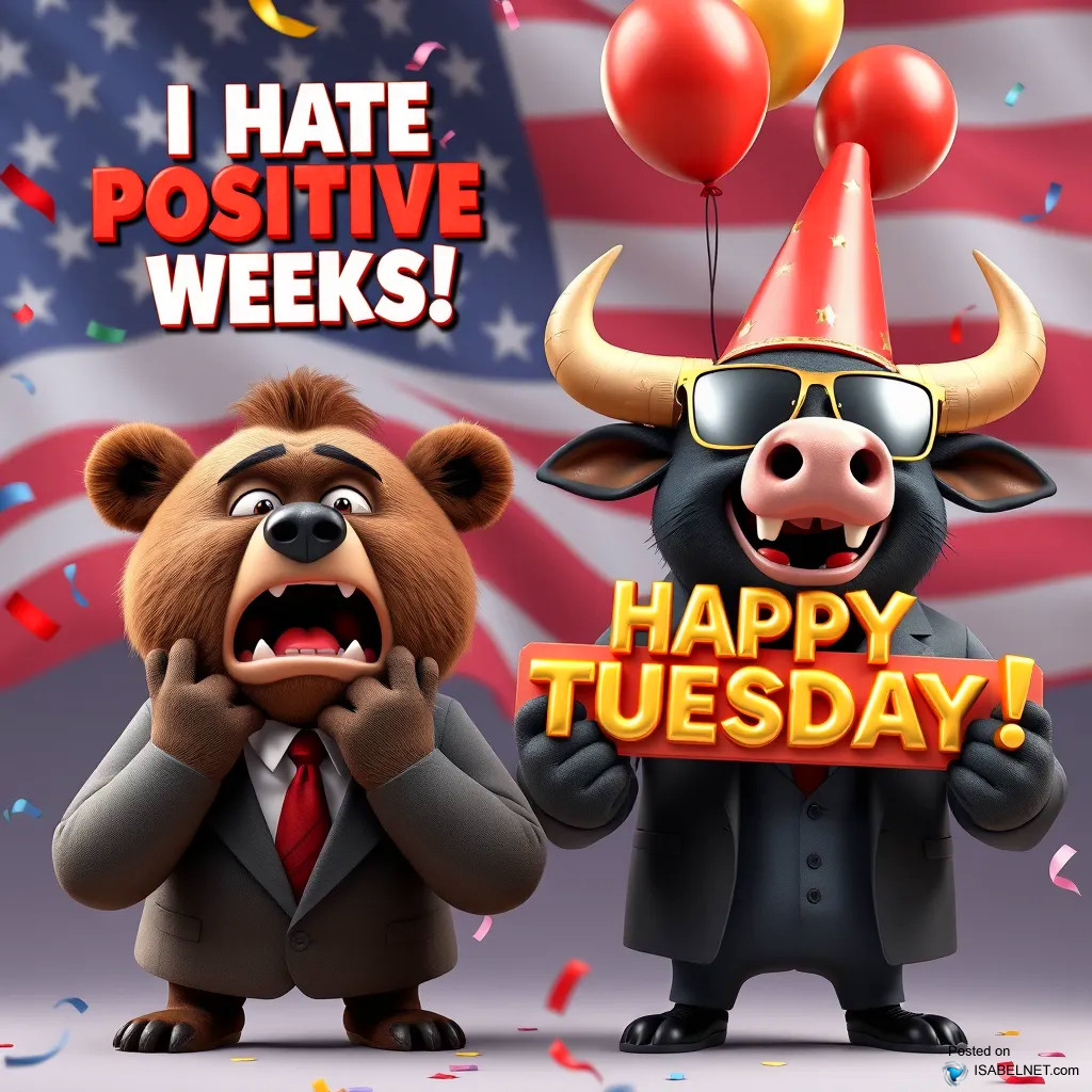 ISABELNET Cartoon of the Day - I Hate Positive Weeks! Happy Tuesday!